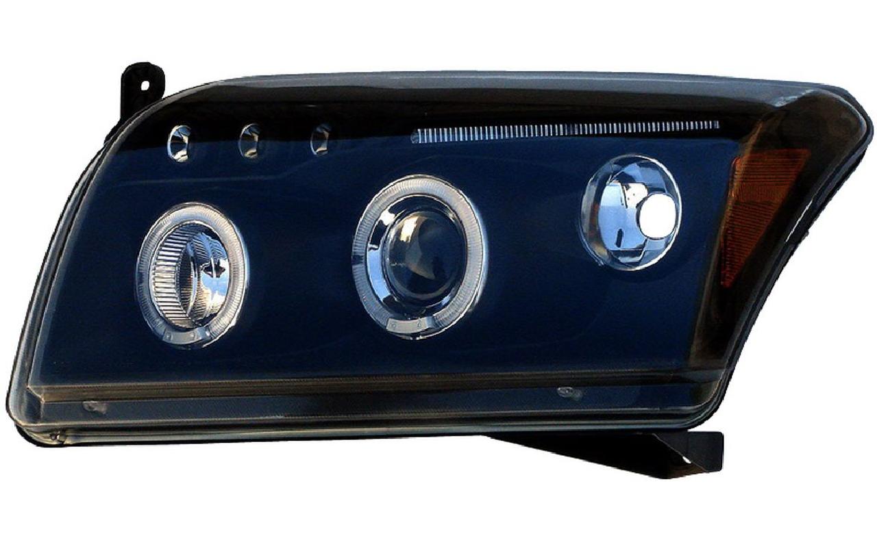 Set+de+phares+sur+mesure+pour+Dodge+Caliber+2006-+-+Noir+-+incl.+Angel-Eyes